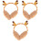 3Pcs Cute Winters Plush Earmuff Headband Orange Soft 5