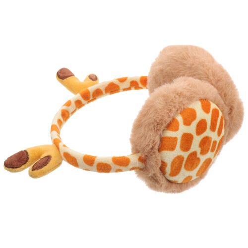 3Pcs Cute Winters Plush Earmuff Headband Orange Soft 1