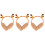 3Pcs Cute Winters Plush Earmuff Headband Orange Soft 6