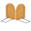 10Pcs Bamboo Book Ends Beige Desktop Book Organizers for Study 1