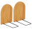 10Pcs Bamboo Book Ends Beige Desktop Book Organizers for Study 3