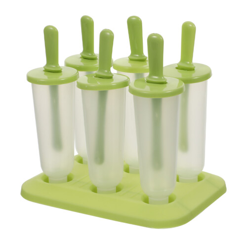18Pcs Light Green PP Ice Cream Molds DIY Maker for Home Use