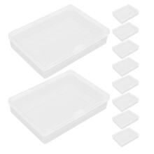 60Pcs Transparent Plastic Card Cases for Game and Business Storage