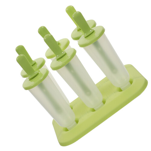 18Pcs Light Green PP Ice Cream Molds DIY Maker for Home Use 2