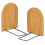 10Pcs Bamboo Book Ends Beige Desktop Book Organizers for Study 2