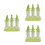 18Pcs Light Green PP Ice Cream Molds DIY Maker for Home Use 7