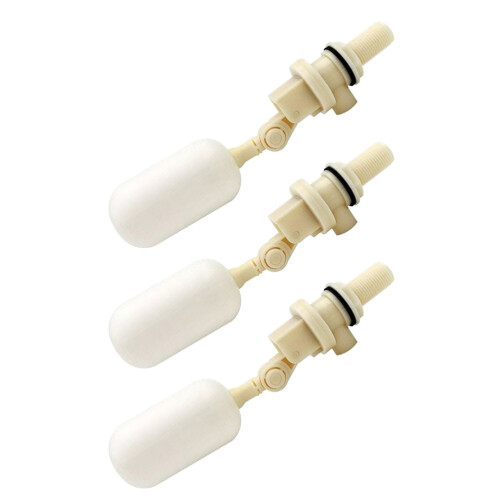 15Pcs Automatic Plastic Float Valve for Livestock Water Bowls Beige