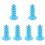 6 Pcs Lollipop Display Stand Cake Sticks Cupcake Holders Desktop Blue 6