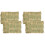 4Pcs Safe Straw Nest Box Mat Green Chicken Cage Cushions for Nesting 4