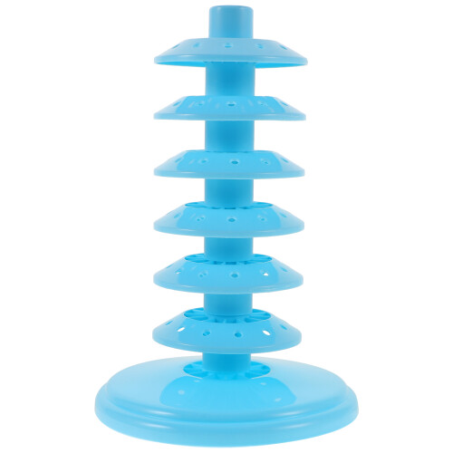 6 Pcs Lollipop Display Stand Cake Sticks Cupcake Holders Desktop Blue 1