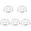 5Pcs Fire Sprinkler Protector Bracket Screw Type Cage Cover 4