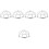 5Pcs Fire Sprinkler Protector Bracket Screw Type Cage Cover 6