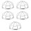 5Pcs Fire Sprinkler Protector Bracket Screw Type Cage Cover 9