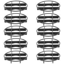 50Pcs Plastic Flowerpot Feet for Outdoor Planters Black Durable Mesh