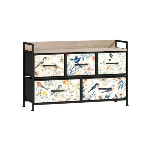 5-Drawer Chest of Drawers - White