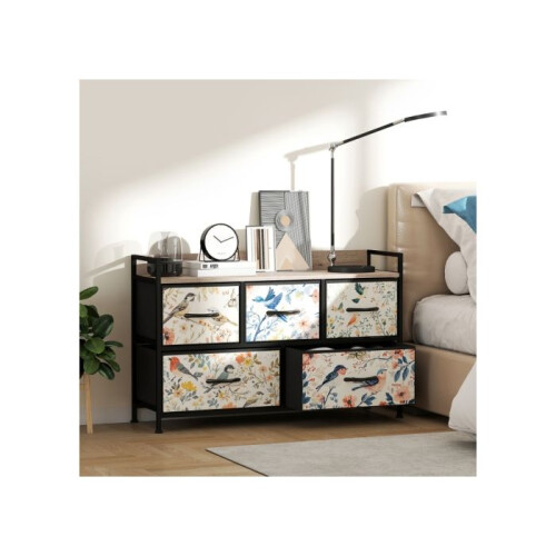 5-Drawer Chest of Drawers - White 1