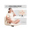Armless office chair Caster-free design Generously sized seat with thickened padding Reclining function Cream colour 4