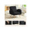 Teddy Fleece Accent Chair - Black 4