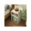 Bedside Table with 2 Open Compartments - Light Green 6