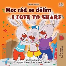 I Love to Share Czech English Bilingual Book for Kids by Kidkiddos Boo