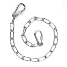 Gate Chain Lock 20 Inch Stainless Steel Latch with DoubleEnded Carabiners for Outdoor Fence