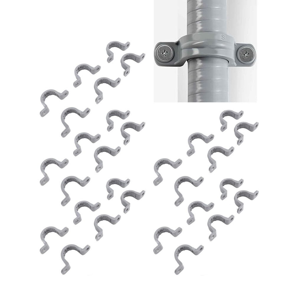 Electrical Conduit Clamp 2 Holes Pvc Flexible U Bracket Pipe Strap 1 Inch Au 5031387400195