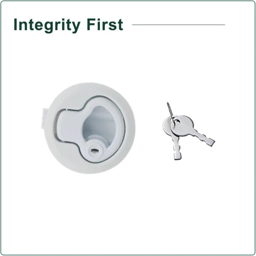 Boat Door Latch 4pcs Black Round Durable Plastic Flush Pull for Caravan Cabinet and Drawer 2