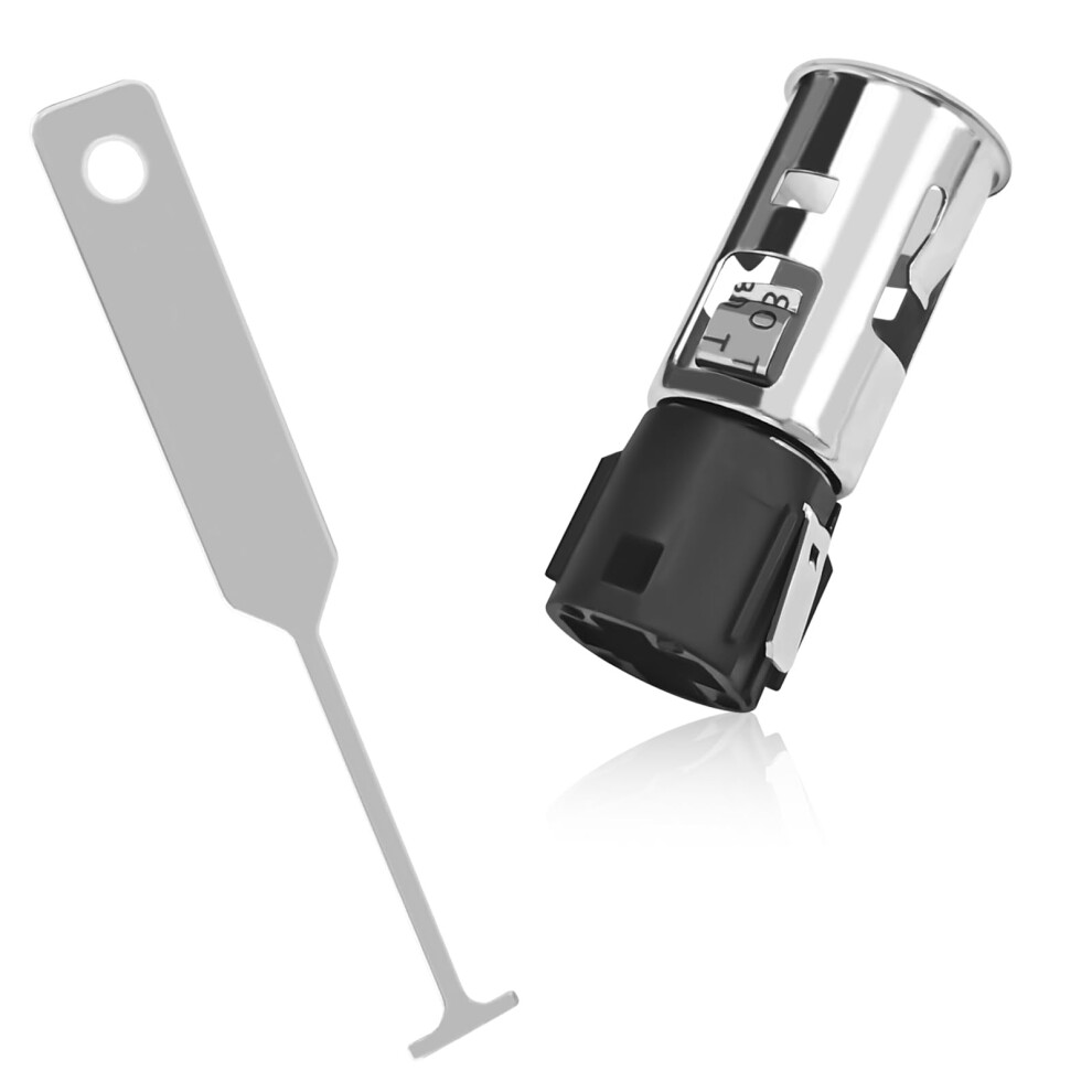 12V Car Cigarette Lighter Socket Replacement With Removal Tool, Universal Power Outlet For Gm Buick Cadillac Chevrolet Gmc 9771547220244