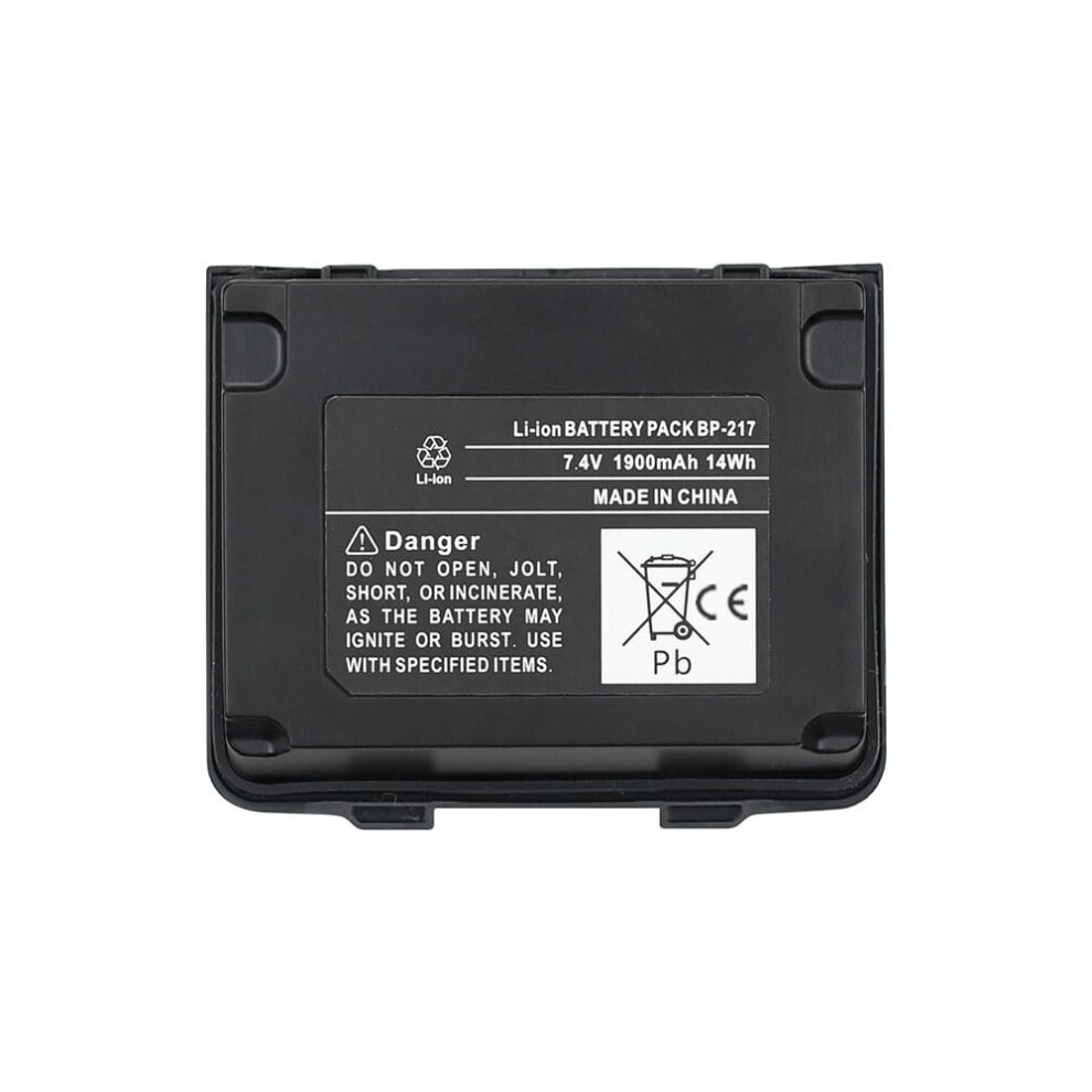 Radio Battery Bp217 7.4V 1900Mah Liion Extended Life For Icom Ic80ad Ic91a Ict90 9771547220404