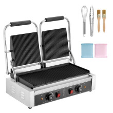 Paninigrilli - DUOKU - YS-813B-EU - 3600 W - Emaloidut uritetut levyt 48,5x23 cm - Lämpötila 50–300C