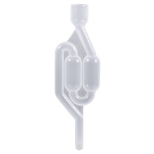 Twin Bubble Fermentation Airlock S Shape for Homebrew Beer and Wine Brewing Prevents Oxidation