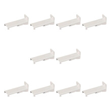 10Pc Heavy Duty Wall Mount Curtain Track Brackets Metal SideMounted Set Quick Install