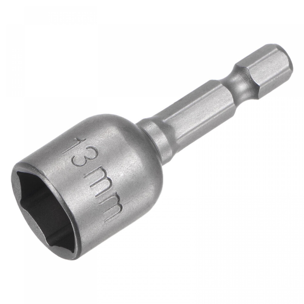 13Mm Magnetic Nut Driver Bit 1/4 Inch Quick Change Hex Shank 48Mm Impact Ready For Drill 9771547220855
