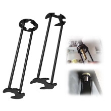 2 Pcs Basin Wrench Set Heavy Duty Sink and Faucet Tool with Dual Jaw Sizes Long Reach for Kitchen and Bathroom