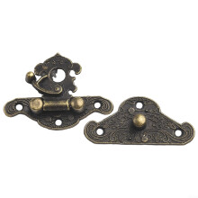 Vintage Latch Hasp Zinc Alloy Antique Box Lock for Wooden Jewelry Box Suitcase Cabinet XS