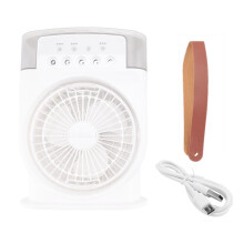 Airconditioner Ventilator USB Persoonlijke Luchtkoeler Luchtbevochtiger Vernevelingsventilator met 7 Kleuren LED Verlichting Draagbare