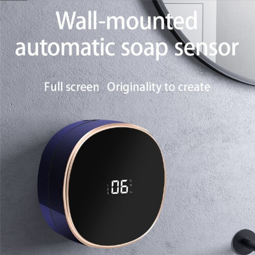 Wall Mount Liquid Soap Dispensers Automatic Foam LED Temperature Display Touchless Foam Machine Liquid Dispenser 1