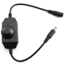LED Bar Licht Dimmer, 12V-24V 6A Dimmer, Passend für LED Bar Licht, LED Lichter Kette 3528, 5050, 5630 (Schwarz)
