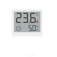 Indoor Thermometer Hygrometer with LCD Display, Comfort Indicator for Home and Office