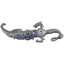Blue Dragon Handle Pocket Knife with Precision Stainless Blade for Everyday Carry