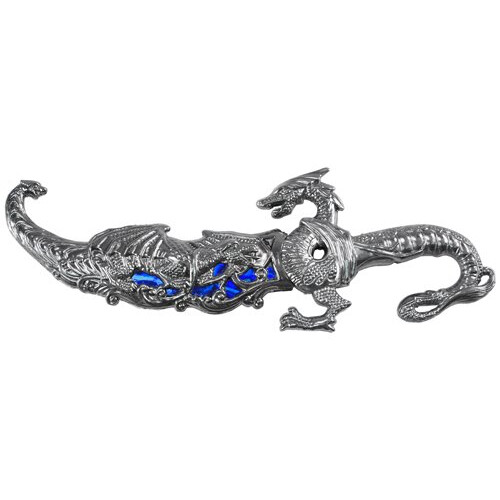 Blue Dragon Handle Pocket Knife with Precision Stainless Blade for Everyday Carry