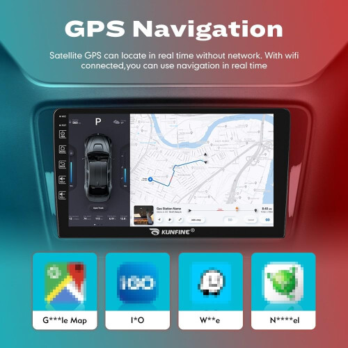 CarPlay Android Auto Head Unit 9' IPS Touchscreen GPS Bluetooth Stereo for Chevrolet Spark 20182020 1