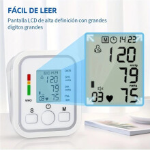 English Voice Digital Arm Blood Pressure Meter Pressure Tonometer Tensiometer Baumanometer Pulse Sphygmomanometer