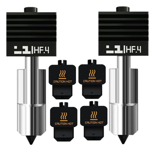 For Bambu H2S/H2D High Flow Hotend 0.4mm Hardened Steel Nozzle Replacement Kit for  H2D/H2S/A1/A1