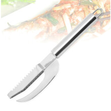 Stainless Steel Fish Scale Remover Knife with Ergonomic NonSlip Grip for Kitchen and Outdoor Use