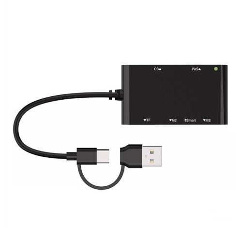USB C USB 3.0 Multi Card Reader 6 in 1 /MS/M2/TF/SIM/ Picture Card Reader Emory Stick Pro Duo Adapter