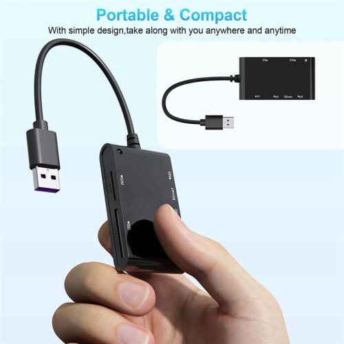 USB 3.0 Multi Card Reader 6 in 1 /MS/M2/TF/SIM/ Picture Card Reader USB3.0 Card Reader
