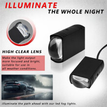 1.5 Inch Front Grille LED Lights White/Amber Hi/Lo  for Motorcycle Car Trucks UTV Driving Fog Light 30W 9-32V