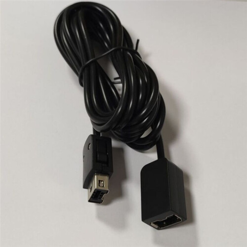2Pcs 1.8M Game Extender Cord Extension Cable for 2017  SNES Classic  Controller for NES  Controller Black 2