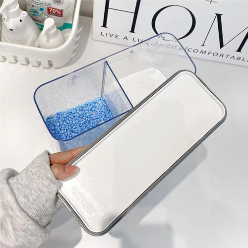 Wall Mounted Laundry Detergent Dispenser - Versatile Storage for Laundry Scent Boosters with Included Cups 2